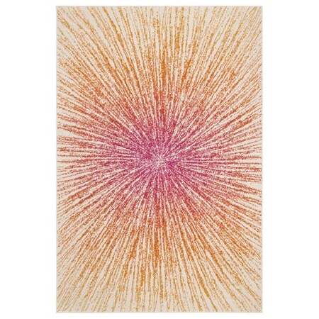 Safavieh 2 ft. 2 in. x 4 ft. Evoke 228R Rectangle Area Rug, Fuscia Cream EVK228R-24